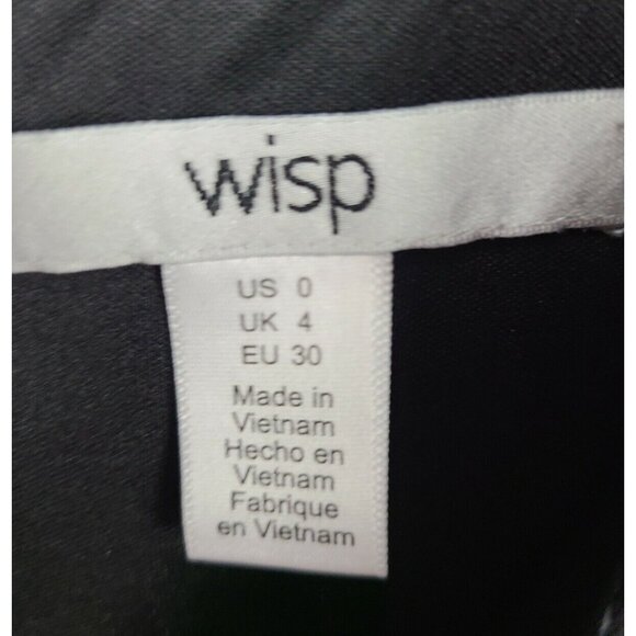 Wisp Womens Sleeveless Fit & Flare Dress Size 0 Black Multi Splatter V Neck - Picture 5 of 6